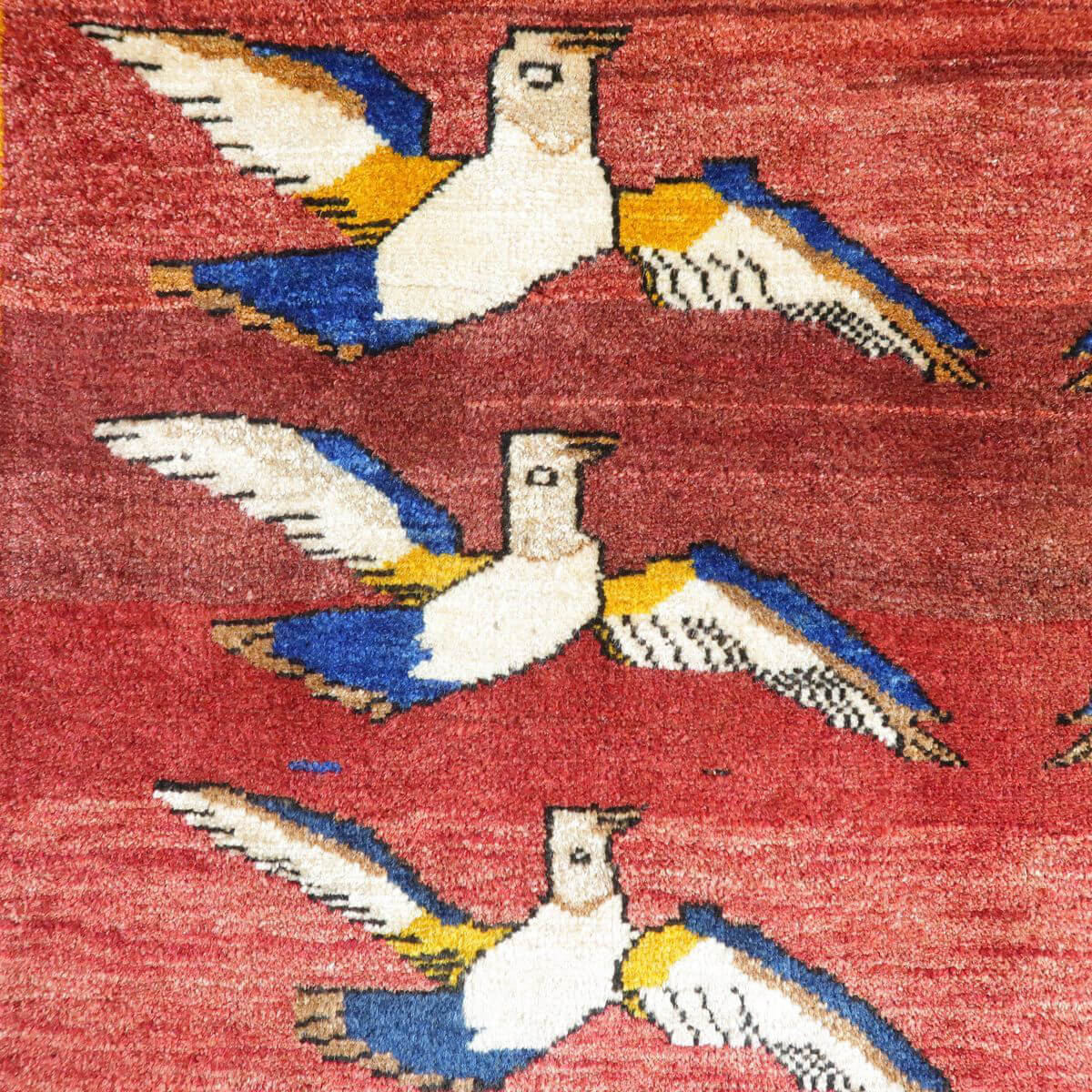 ギャッベ/オールド カシュガイ 214×118cm(ALB-4172)