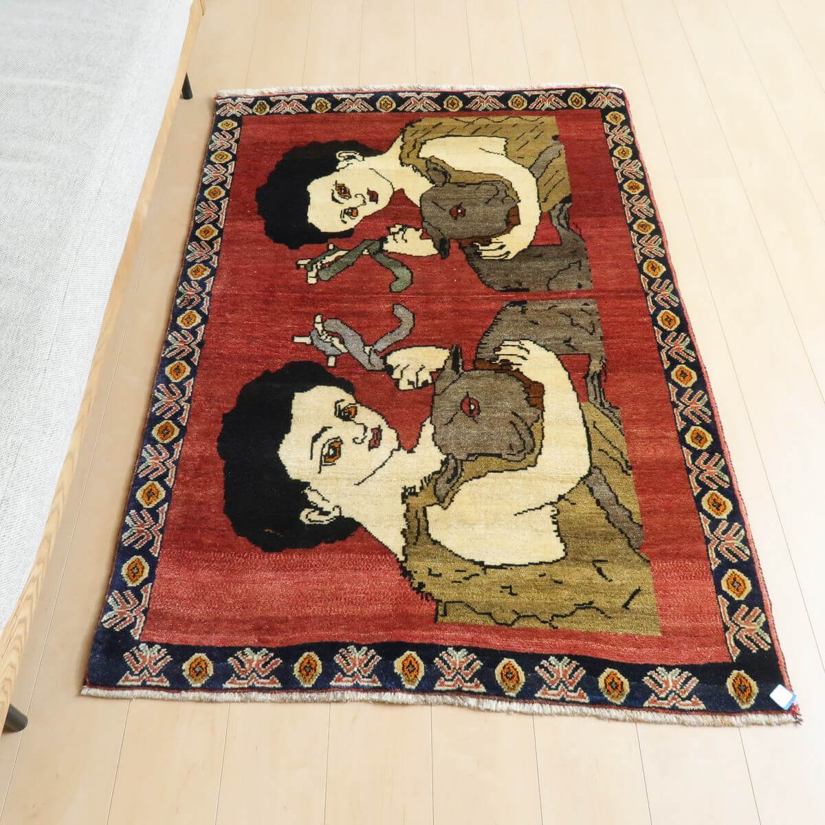 ギャッベ/オールド カシュガイ 158×107cm(AM-4147)