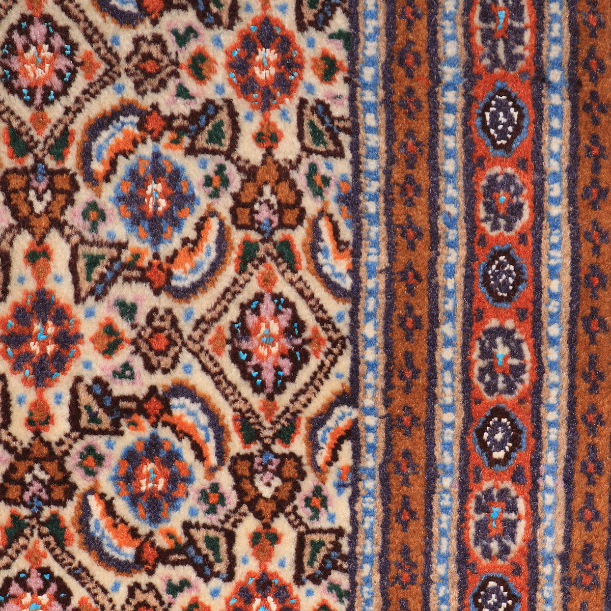 ペルシャ絨毯(イラン産)ムード・ビールジャンド 96×47cm(FS-70041)