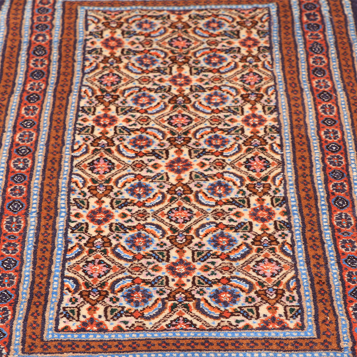 ペルシャ絨毯(イラン産)ムード・ビールジャンド 96×47cm(FS-70041)