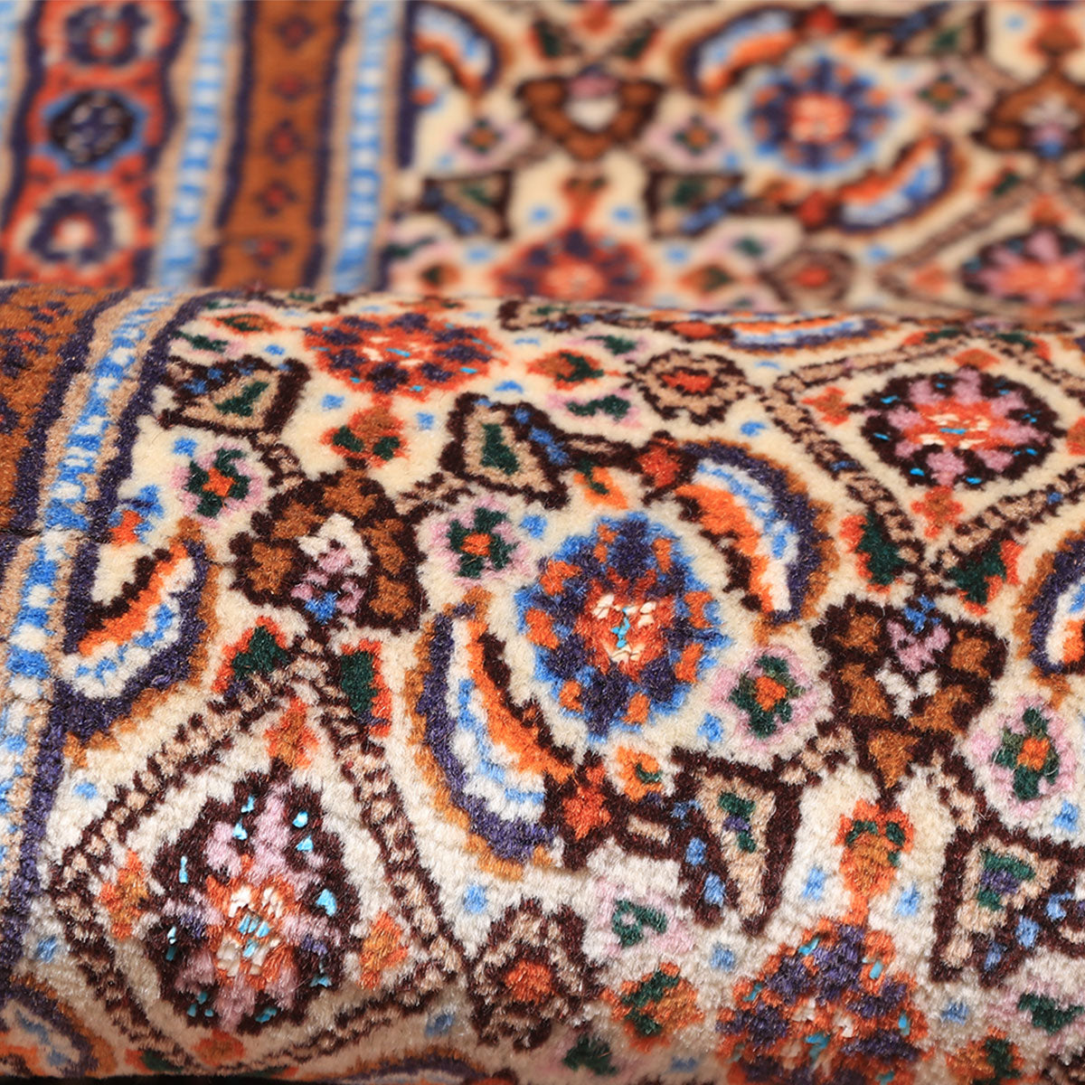 ペルシャ絨毯(イラン産)ムード・ビールジャンド 96×47cm(FS-70041)
