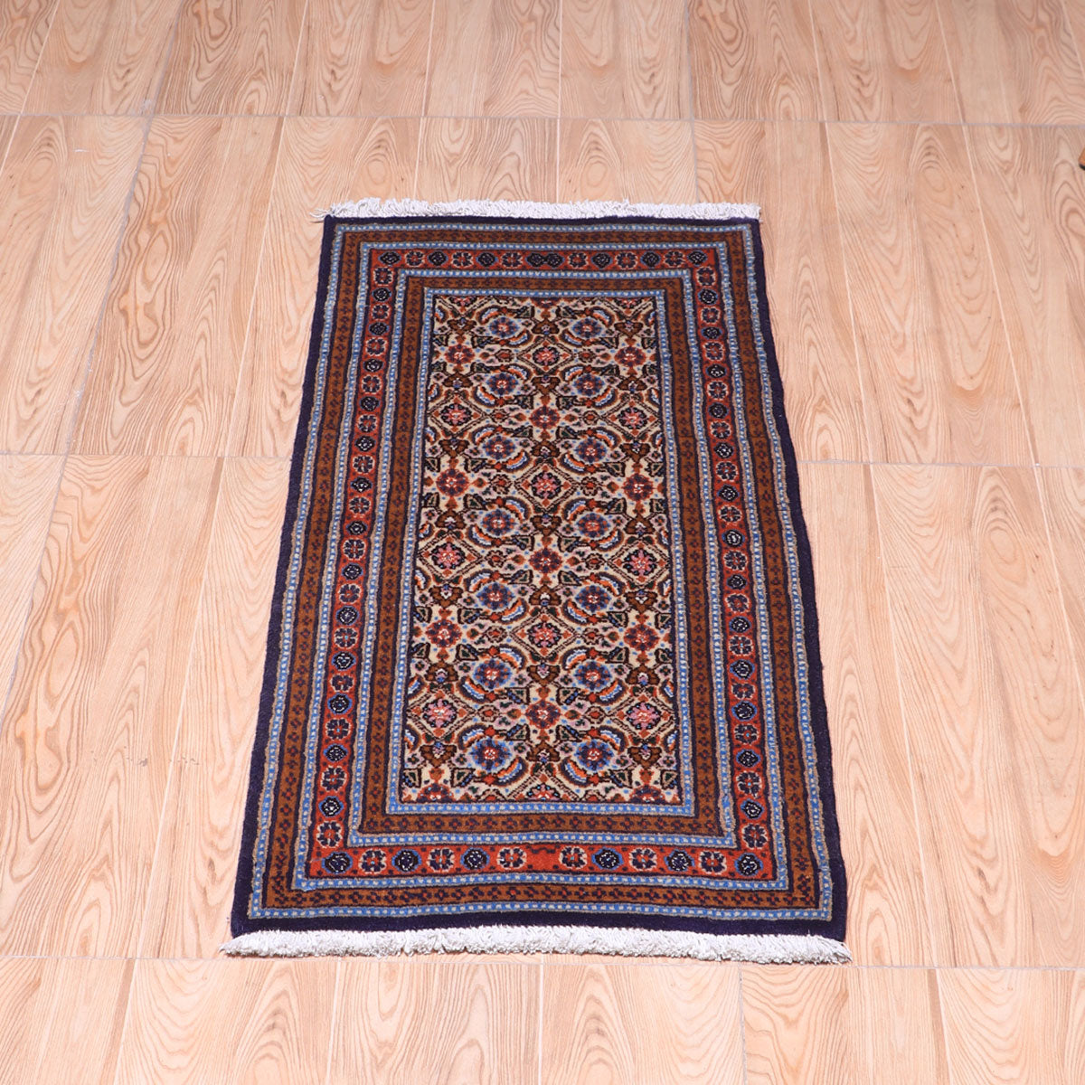 ペルシャ絨毯(イラン産)ムード・ビールジャンド 95×46cm(FS-70047)
