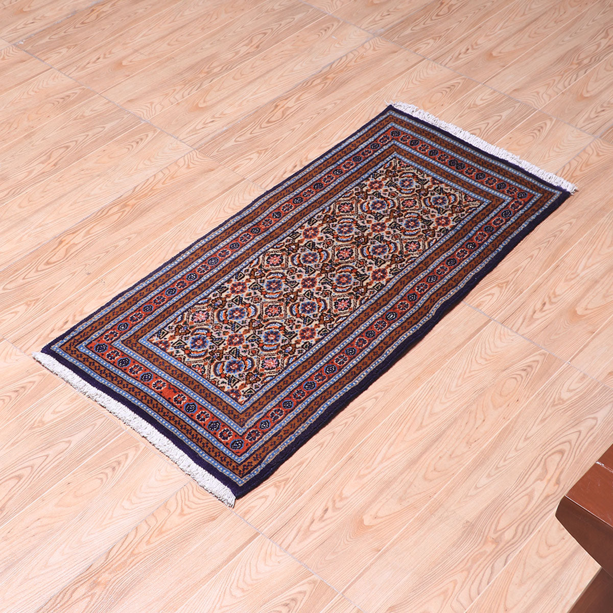 ペルシャ絨毯(イラン産)ムード・ビールジャンド 95×46cm(FS-70047)