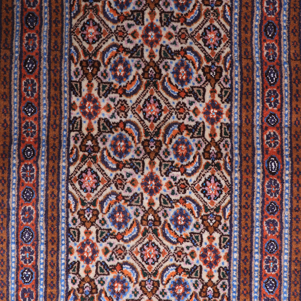 ペルシャ絨毯(イラン産)ムード・ビールジャンド 95×46cm(FS-70047)