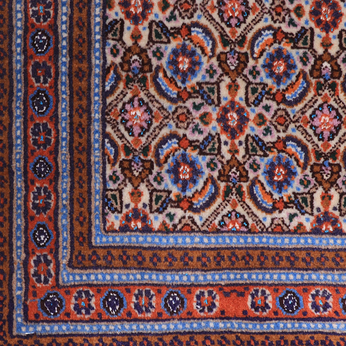 ペルシャ絨毯(イラン産)ムード・ビールジャンド 95×46cm(FS-70047)