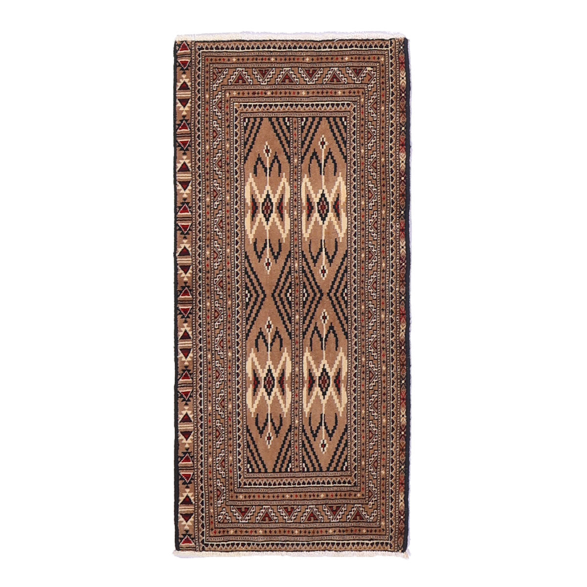 ペルシャ絨毯(イラン産)トルクメン 112×51cm(FS-70053)