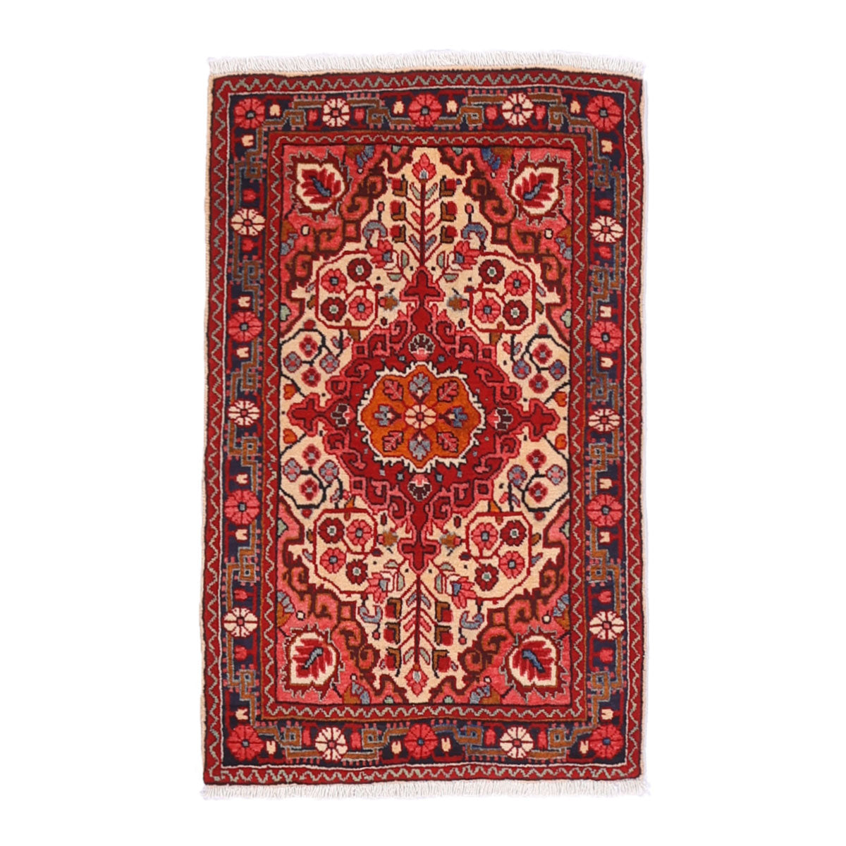 ペルシャ絨毯(イラン産)バクティアリ 103×63cm(FS-70062)