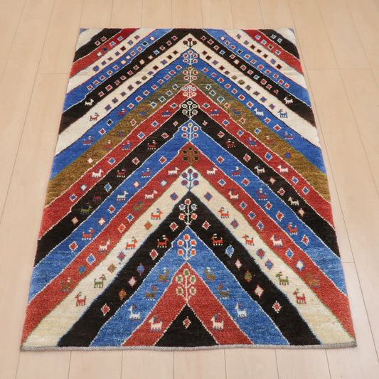 ギャッベ(ラティーフ) 145×103cm(BM-11664)