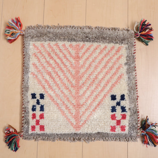 【2枚で46,000円】ギャッベ 37×39cm(BP-12085)