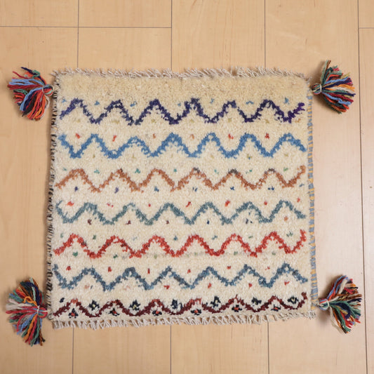 【2枚で46,000円】ギャッベ 38×42cm(BP-12087)