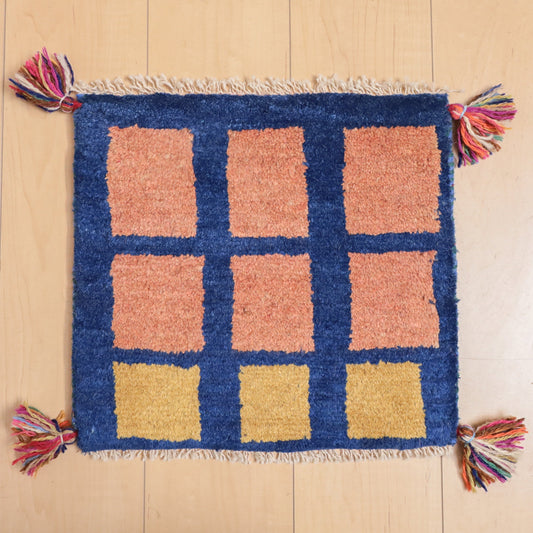 【2枚で46,000円】ギャッベ 36×39cm(BP-12106)