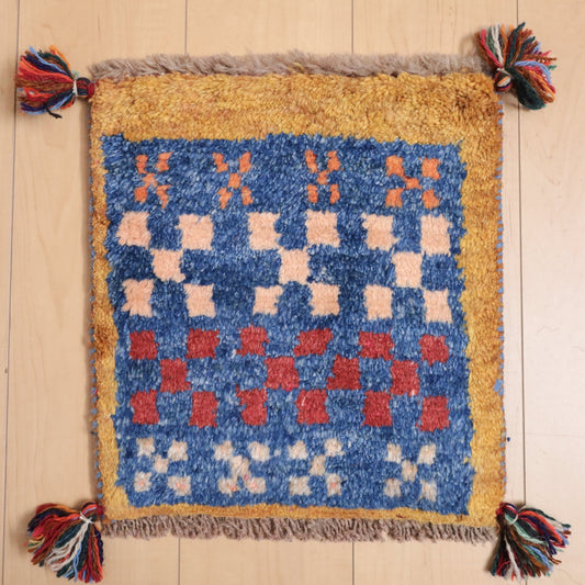 【2枚で46,000円】ギャッベ 40×37cm(BP-12107)