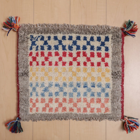 【2枚で46,000円】ギャッベ 38×43cm(BP-12118)