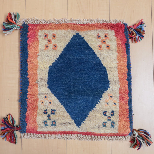 【2枚で46,000円】ギャッベ 38×38cm(BP-12121)