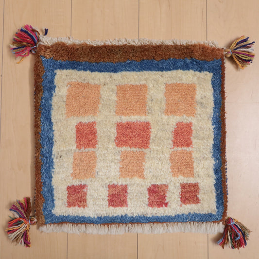 【2枚で46,000円】ギャッベ 38×41cm(BP-12131)