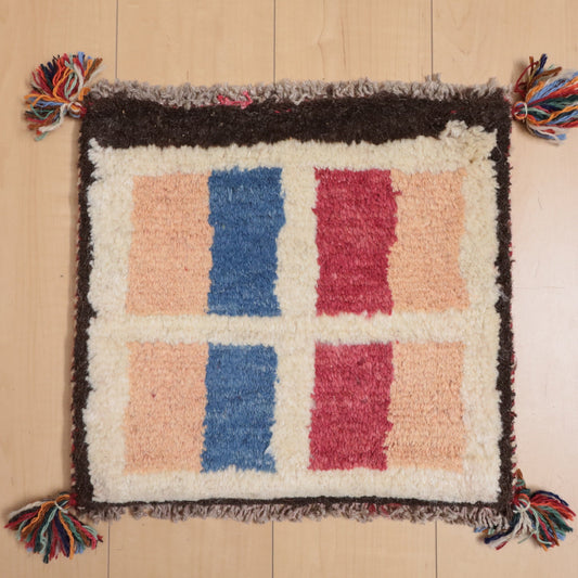 【2枚で46,000円】ギャッベ 38×40cm(BP-12135)