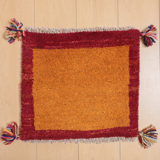 【2枚で46,000円】ギャッベ 39×43cm(BP-12138)