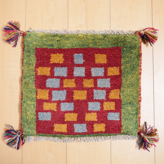 【2枚で46,000円】ギャッベ 36×41cm(BP-12167)