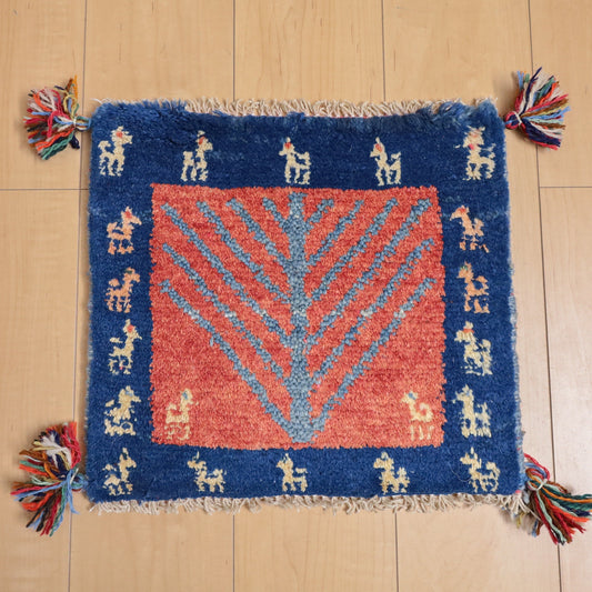 【2枚で46,000円】ギャッベ 37×41cm(BP-12174)