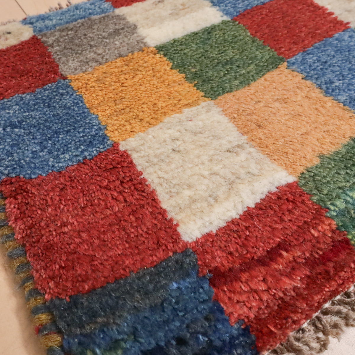 【2枚で46,000円】ギャッベ 38×42cm(BP-12181)
