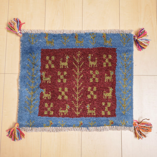 【2枚で46,000円】ギャッベ 36×45cm(BP-12184)