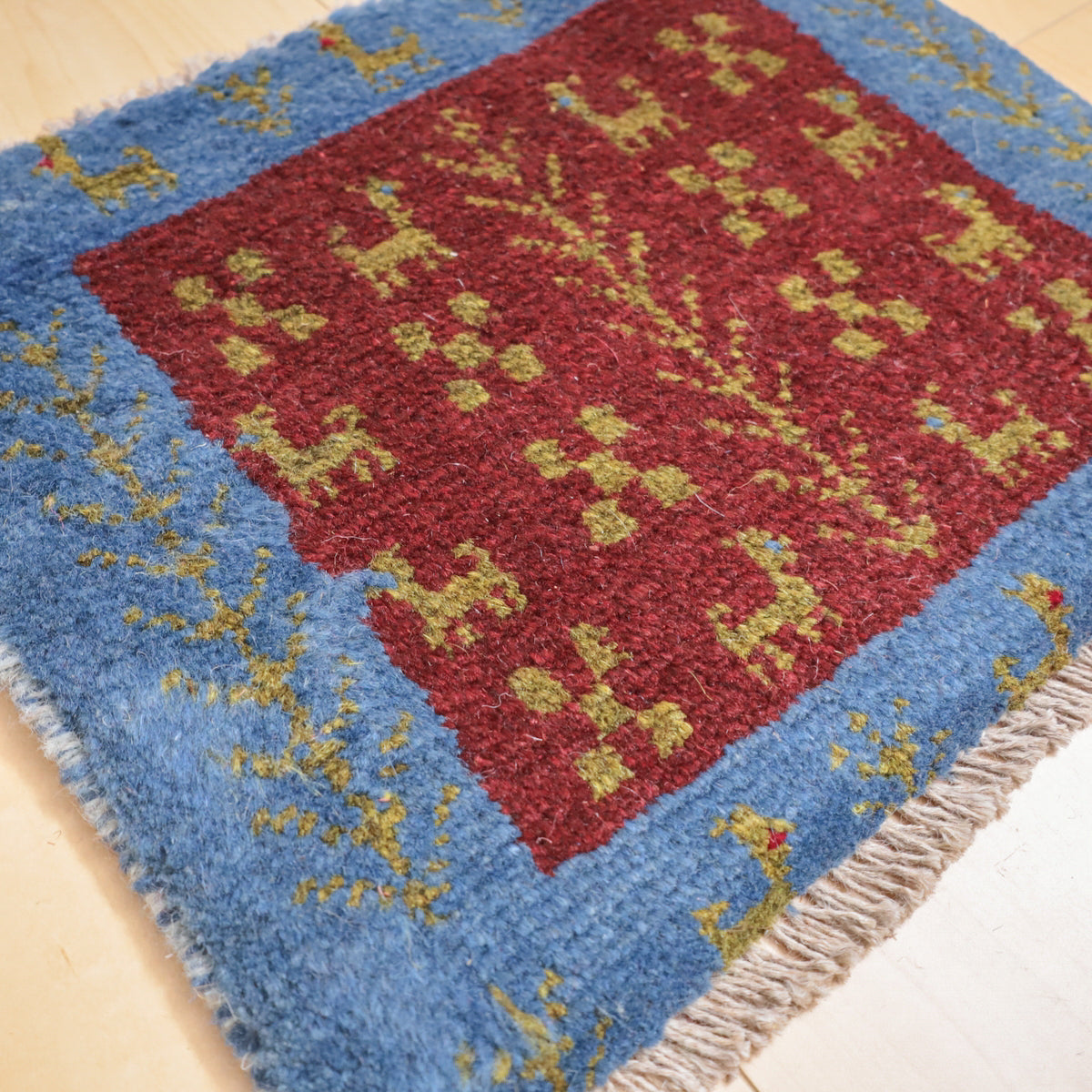 【2枚で46,000円】ギャッベ 36×45cm(BP-12184)