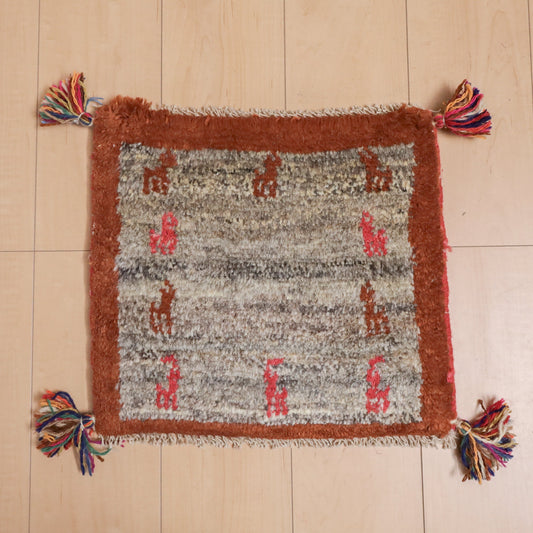 【2枚で46,000円】ギャッベ 38×42cm(BP-12186)