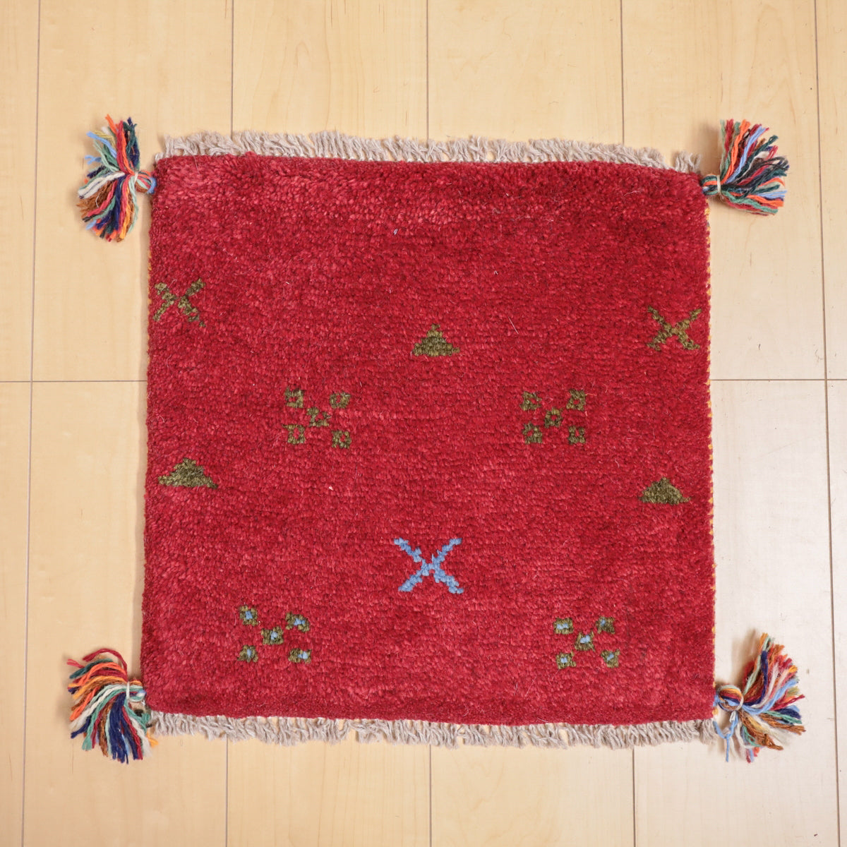 【2枚で46,000円】ギャッベ 42×42cm(BP-12192)