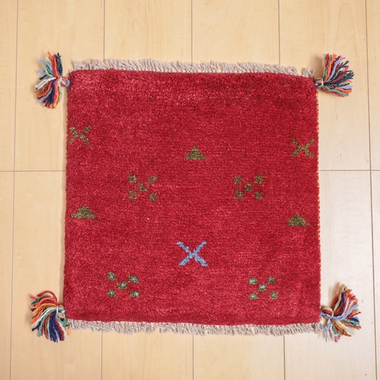 【2枚で46,000円】ギャッベ 42×42cm(BP-12192)
