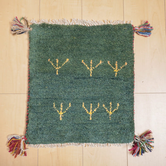 【2枚で46,000円】ギャッベ 41×37cm(BP-12196)