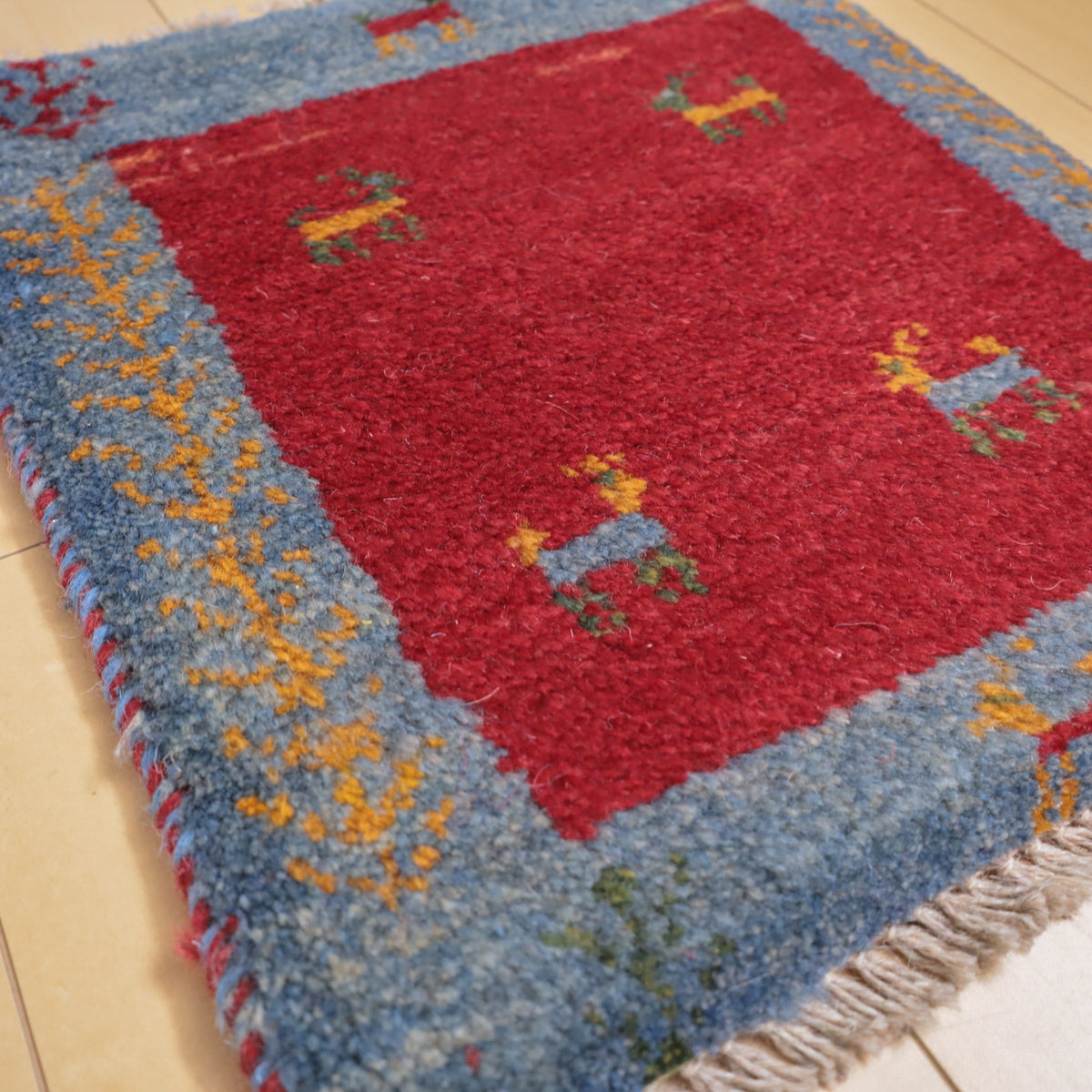 【2枚で46,000円】ギャッベ 42×36cm(BP-12197)