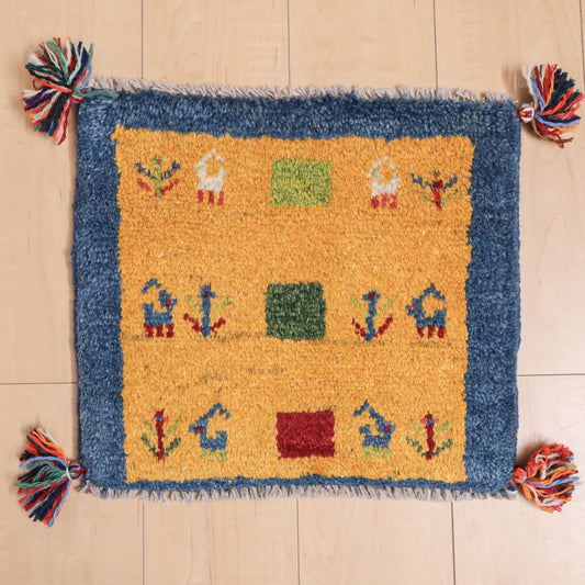 【2枚で46,000円】ギャッベ 39×42cm(BP-12210)