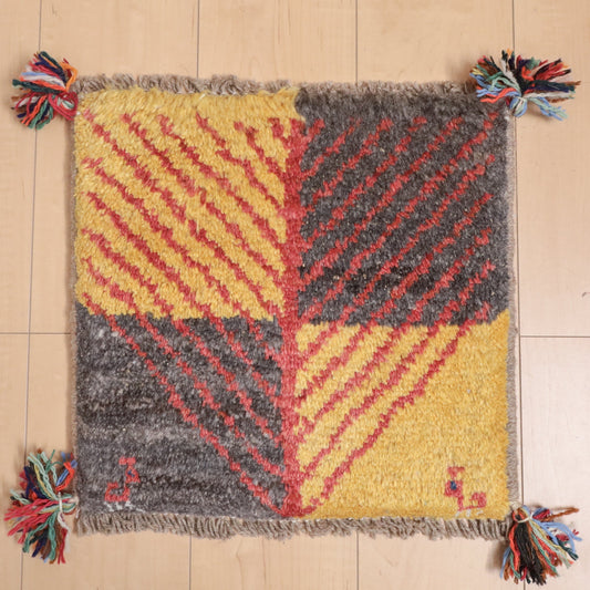 【2枚で46,000円】ギャッベ 39×41cm(BP-12215)