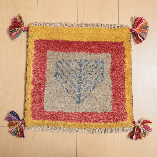【2枚で46,000円】ギャッベ 36×39cm(BP-12365)