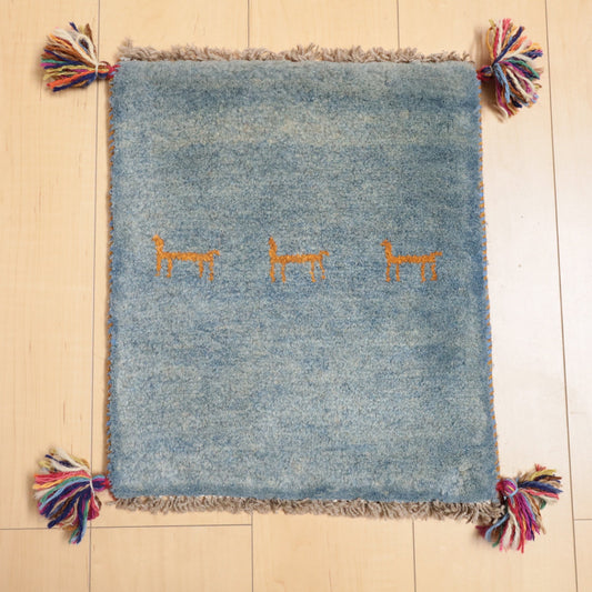 【2枚で46,000円】ギャッベ 43×37cm(BP-12368)