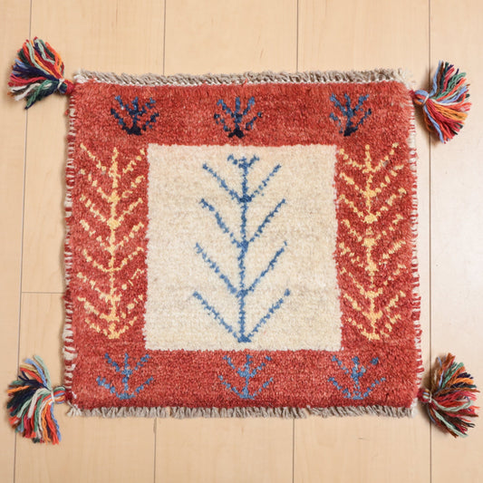 【2枚で46,000円】ギャッベ 36×39cm(BP-12370)
