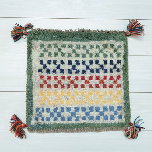 【2枚で46,000円】ギャッベ 39×41cm(BP-12486)
