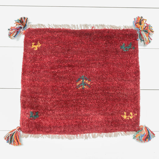 【2枚で46,000円】ギャッベ 37×42cm(BP-12487)