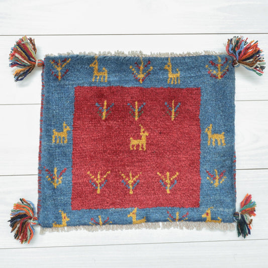 【2枚で46,000円】ギャッベ 36×42cm(BP-12488)