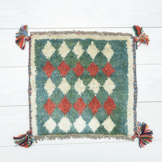 【2枚で46,000円】ギャッベ 40×41cm(BP-12498)