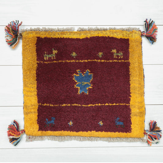 【2枚で46,000円】ギャッベ 39×45cm(BP-12517)
