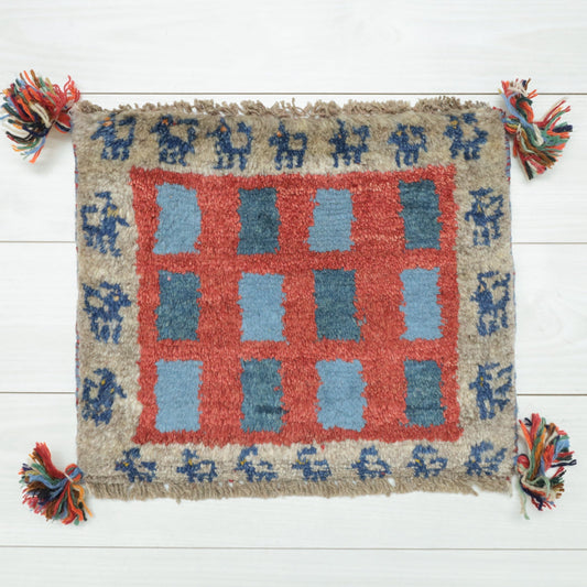 【2枚で46,000円】ギャッベ 37×43cm(BP-12523)