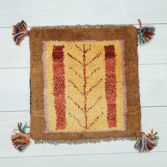 【2枚で46,000円】ギャッベ 39×39cm(BP-12537)