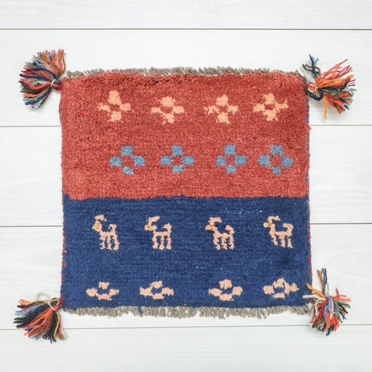 【2枚で46,000円】ギャッベ 34×37cm(BP-12538)