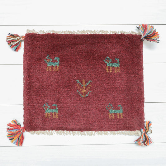 【2枚で46,000円】ギャッベ 36×45cm(BP-12544)