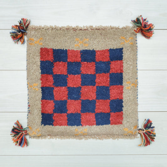 【2枚で46,000円】ギャッベ 39×40cm(BP-12553)