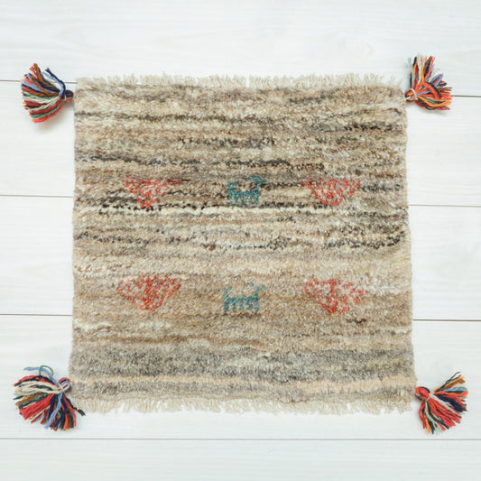 【2枚で46,000円】ギャッベ 41×44cm(BP-12555)