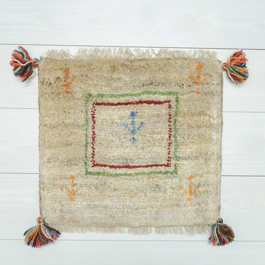 【2枚で46,000円】ギャッベ 38×43cm(BP-12557)