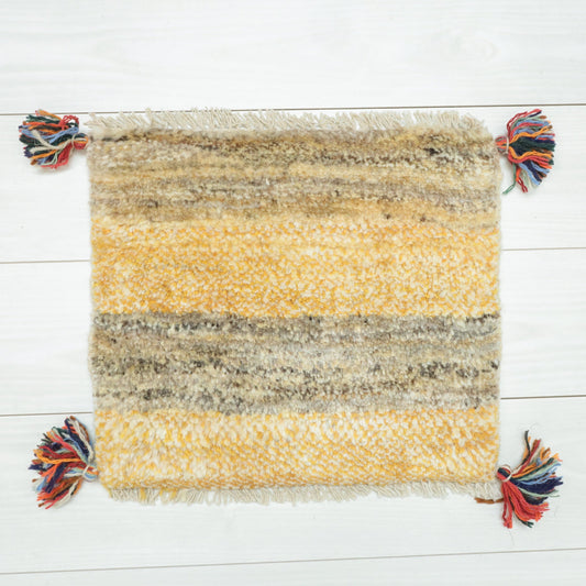 【2枚で46,000円】ギャッベ 35×42cm(BP-12558)