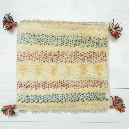 【2枚で46,000円】ギャッベ 39×42cm(BP-12561)